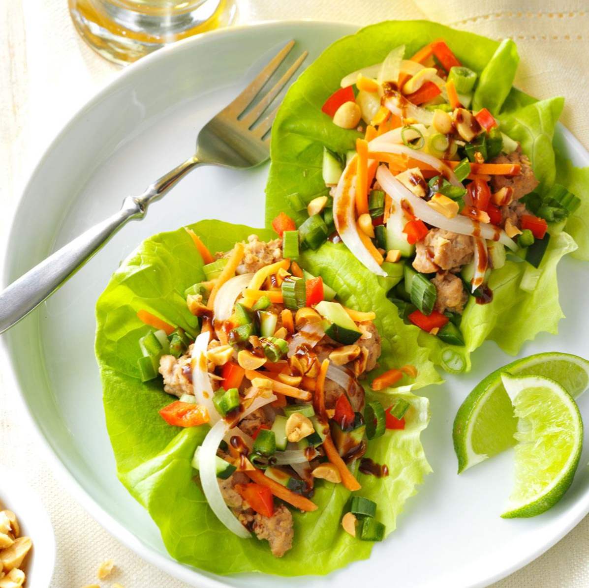 Vietnamese Pork Salat Wraps / annen stovetop