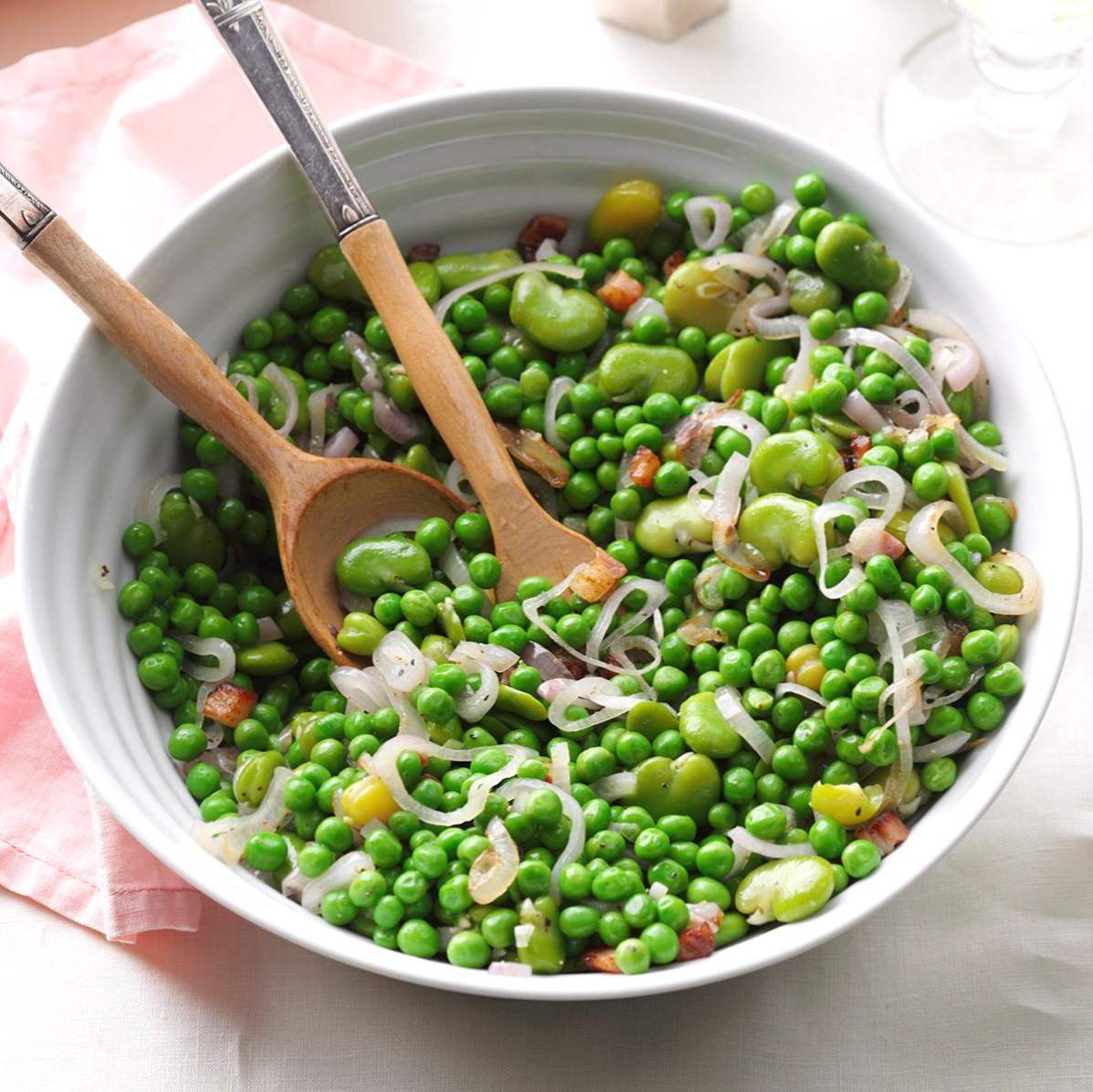 Varm Fava Bean & Pea Salad / takksigelse