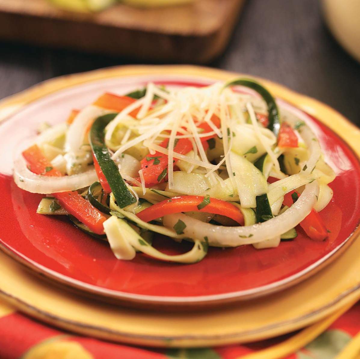 Zucchini "Linguine" Salat / grønnsaker ikke salat