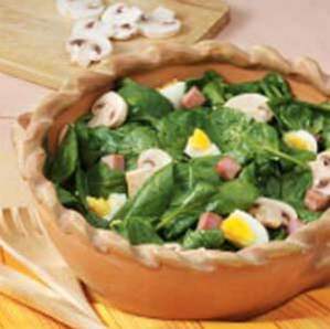 Varm Ham 'n' Spinat Salat / raske oppskrifter