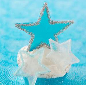 Winter Fantasy Star Cupcakes / nye år