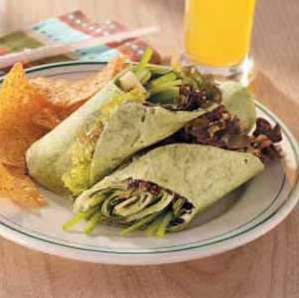 Zesty vegetarische Wraps / Wraps / Tortillas / Quesadillas