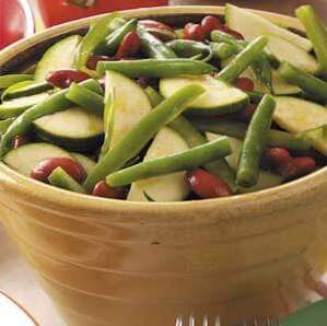 Zucchini-Bohnensalat / Gemüse nicht Salat