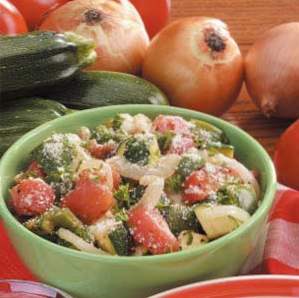 Zucchini Tomat Provencalsk / grønnsaker
