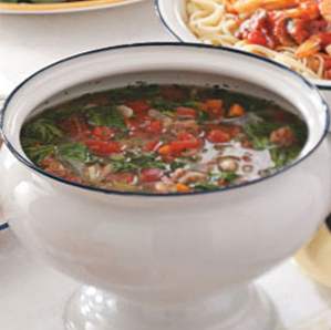 Zuppa di Fagioli / Cuisinière - un plat