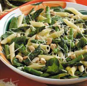 Varm Asparges Spinat Salat / grønnsaker ikke salat