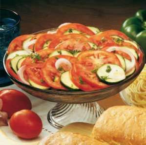 Zesty Tomate Zucchini werfen / Gemüse nicht Salat