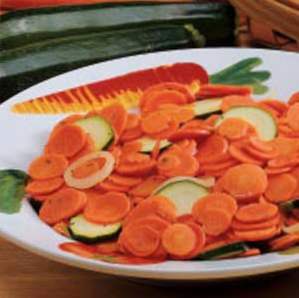 Zucchini 'N' Carrot Coins / des légumes